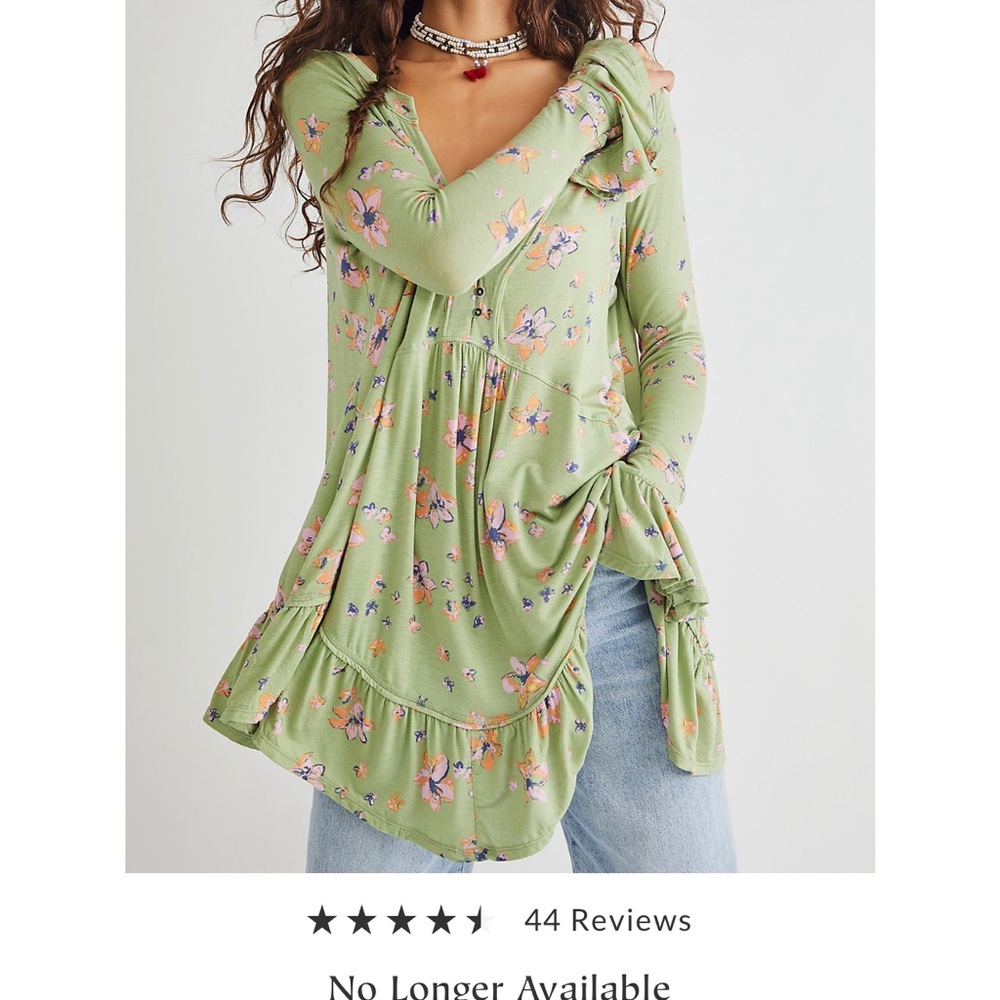 Free People Olivia Printed tunic - both colors are- sold out!